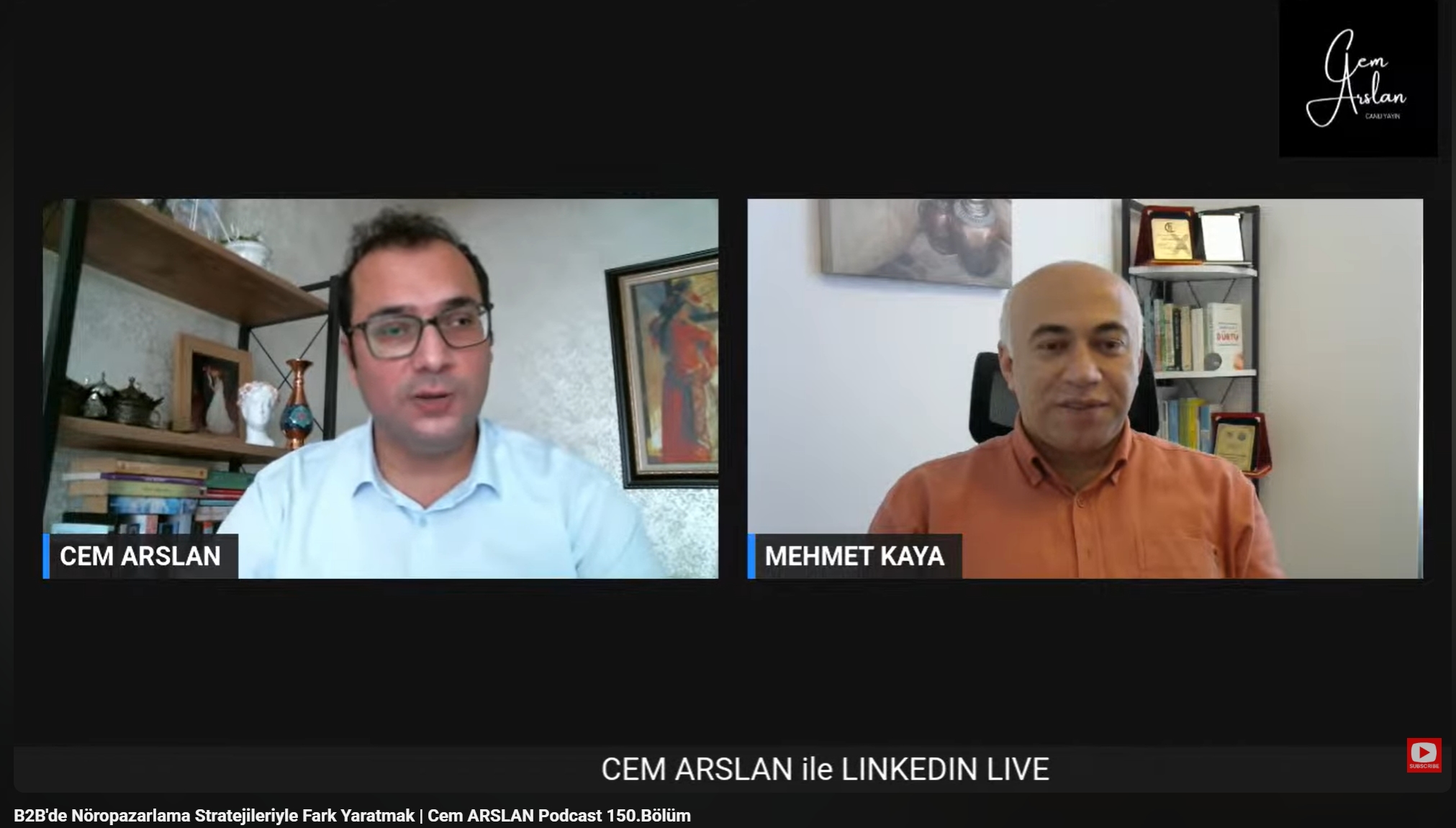 Cem Arslan's YouTube Channel Guest